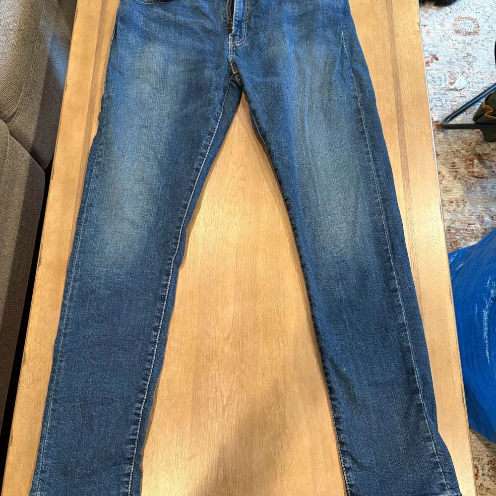 Levi's 512 Slim Taper Blue Denim Jeans Men's Size W34 L34